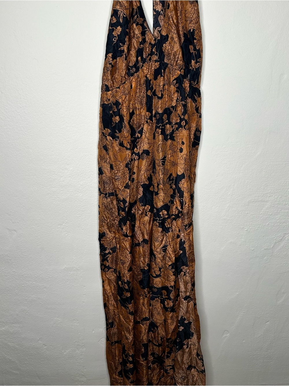 Nasty Gal Silk Floral Halter Jumpsuit - Picture 4 of 11